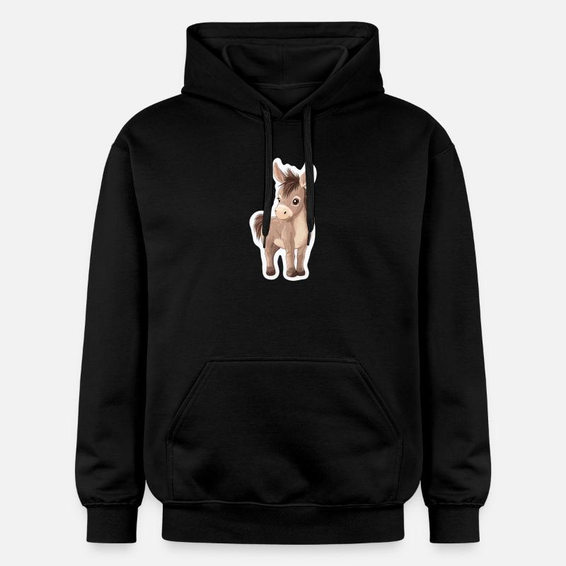 âne - Sweat à capuche Softstyle® Gildan Unisexe - noir