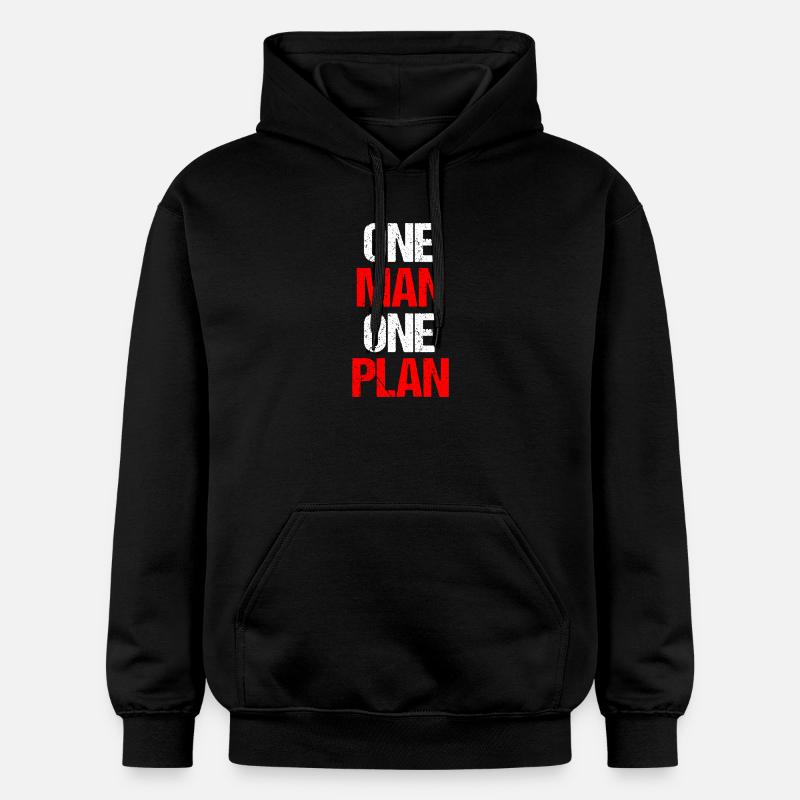 Un homme, un plan - Sweat à capuche Softstyle® Gildan Unisexe - noir