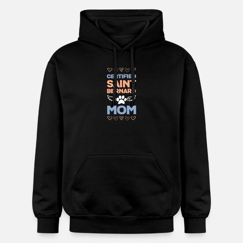 Maman certifiée Saint Bernard - Sweat à capuche Softstyle® Gildan Unisexe - noir