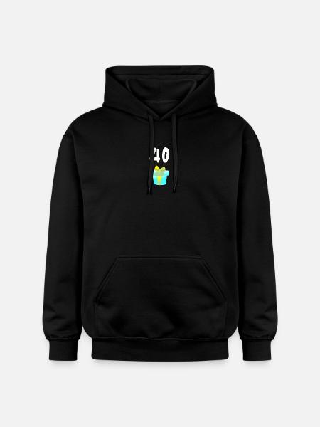 geschenk, 40 geschenkbox - Gildan Unisex Softstyle® Midweight Hoodie - Schwarz