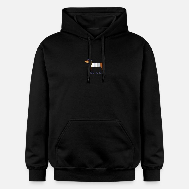 Teckel Ooh la la - Sweat à capuche Softstyle® Gildan Unisexe - noir