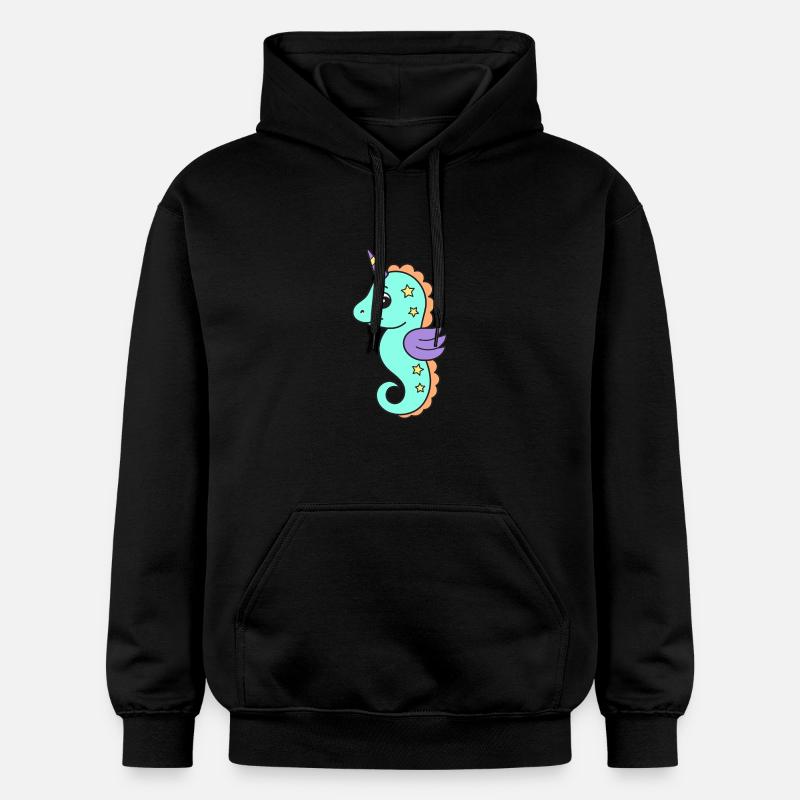 Hippocampe hippocampe - Sweat à capuche Softstyle® Gildan Unisexe - noir