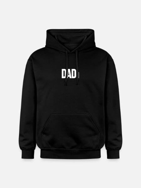 Dad Power Squared Battery Icon - Gildan Unisex Softstyle® Midweight Hoodie - black