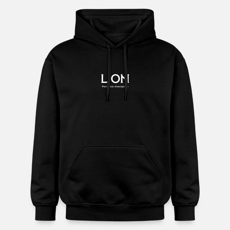 Lion - Personne d'exception - Sweat à capuche Softstyle® Gildan Unisexe - noir