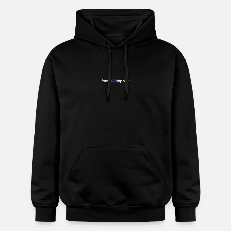 Import 42 Blanc - Sweat à capuche Softstyle® Gildan Unisexe - noir