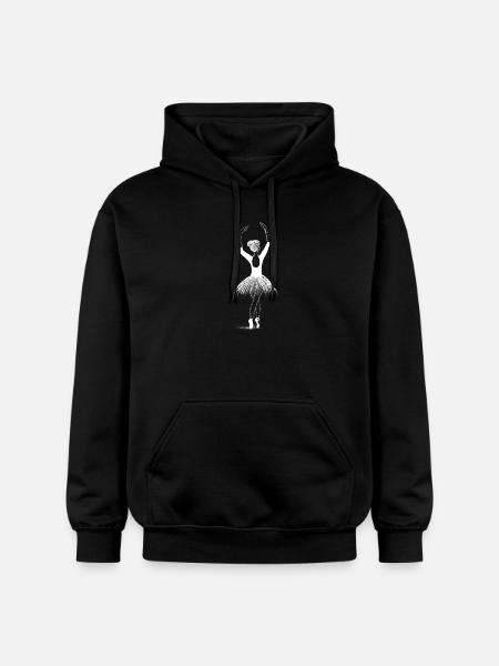 Ballerina - Gildan Unisex Softstyle® Midweight Hoodie - Schwarz