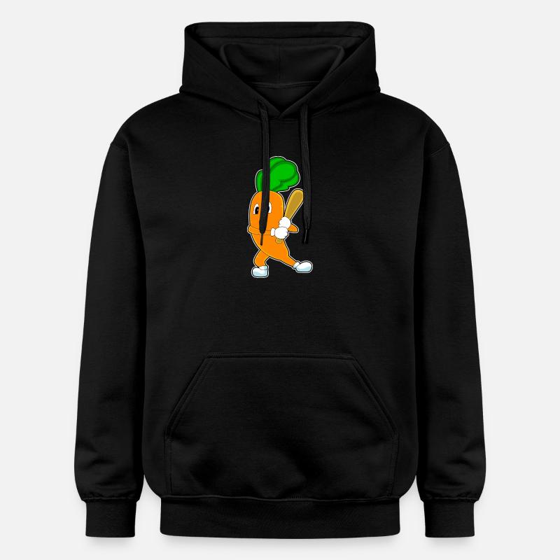 Carotte Baseball Batte de baseball - Sweat à capuche Softstyle® Gildan Unisexe - noir