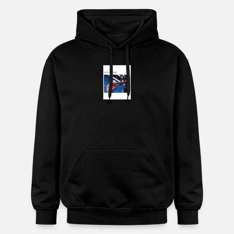 Moment de boxe du dimanche - Sweat à capuche Softstyle® Gildan Unisexe - noir