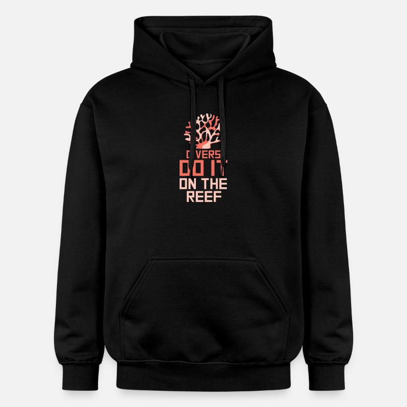 Plongeur Plongeur Snorkeling Plongeur récréatif - Sweat à capuche Softstyle® Gildan Unisexe - noir