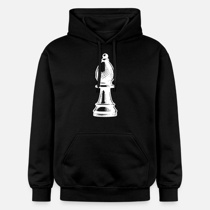 Jeu d’échecs Chess Figure Bishop - Sweat à capuche Softstyle® Gildan Unisexe - noir