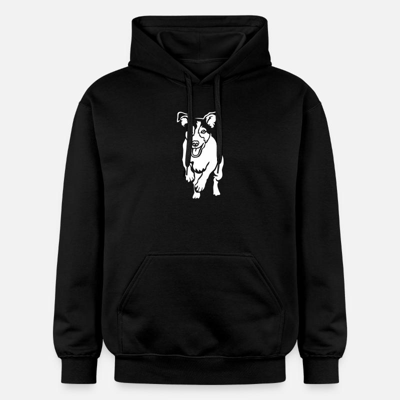 Jack Russell Terrier « Black Edition » - Sweat à capuche Softstyle® Gildan Unisexe - noir