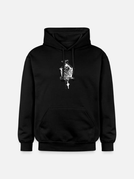 Kuckucksuhr white - Gildan Unisex Softstyle® Midweight Hoodie - Schwarz