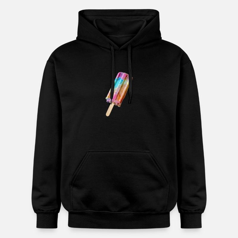 Eis am Stil Regenbogen - Gildan Unisex Softstyle® Midweight Hoodie - Schwarz
