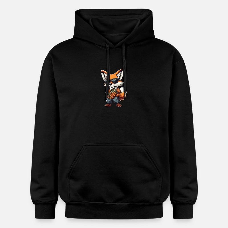 Fox Comic Holiday - Sweat à capuche Softstyle® Gildan Unisexe - noir