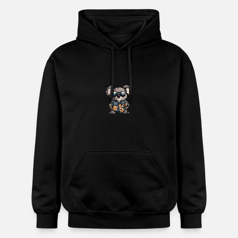Koala Comic Cool Summer - Gildan Unisex Softstyle® Midweight Hoodie - black