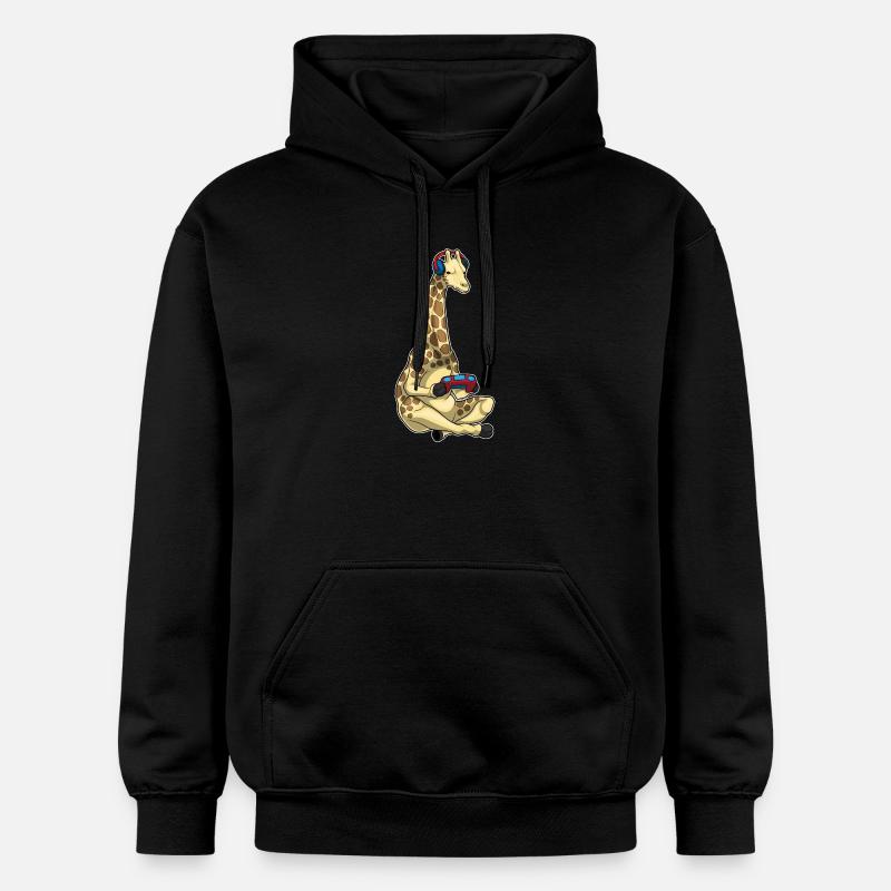 Manette Giraffe Gamer - Sweat à capuche Softstyle® Gildan Unisexe - noir