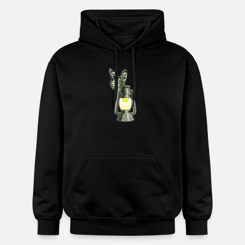 Lanterne Papillon - Sweat à capuche Softstyle® Gildan Unisexe - noir