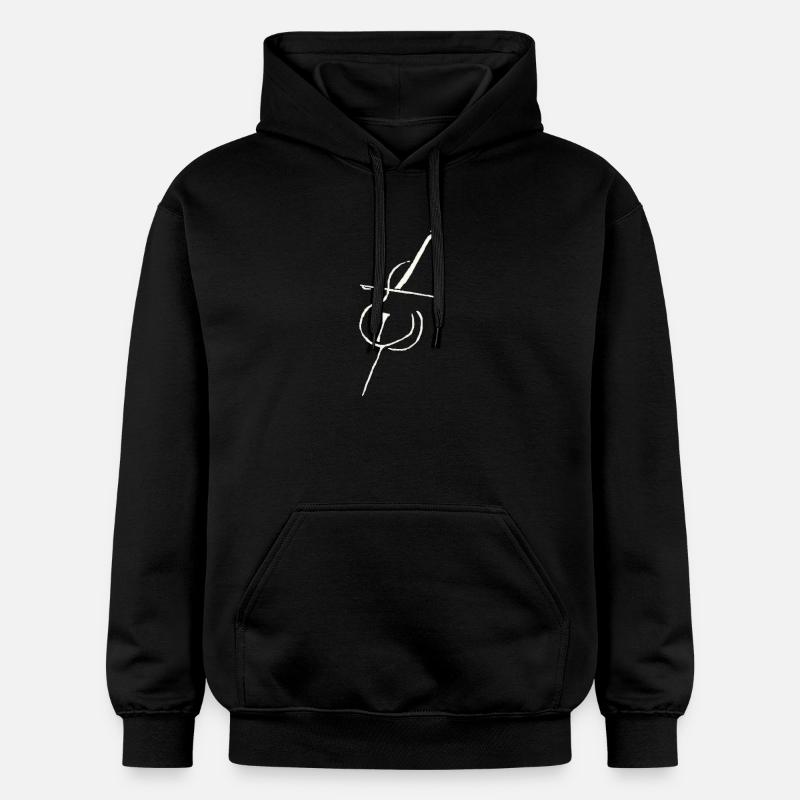 Violoncelle blanc pur - Sweat à capuche Softstyle® Gildan Unisexe - noir
