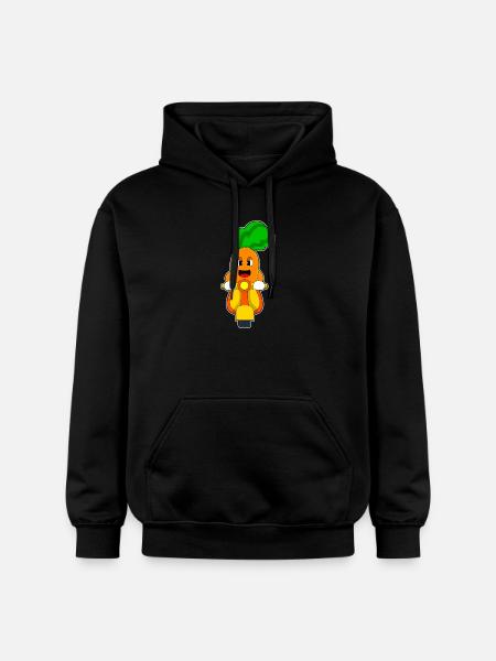 Carrot Scooter - Gildan Unisex Softstyle® Midweight Hoodie - black