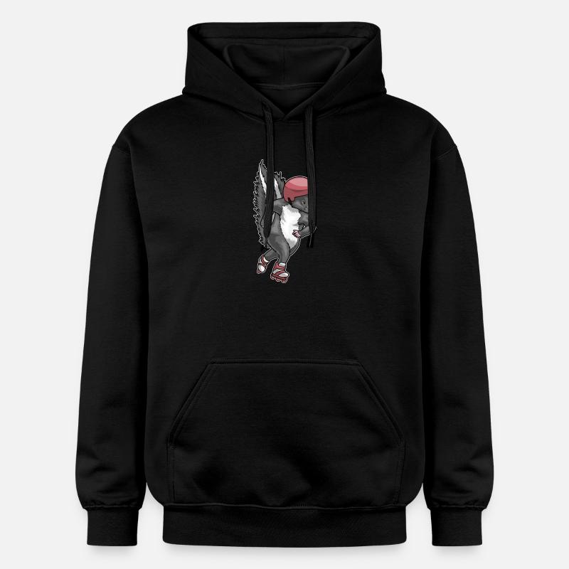 Stinktier Inline skating Inline skates - Gildan Unisex Softstyle® Midweight Hoodie - Schwarz