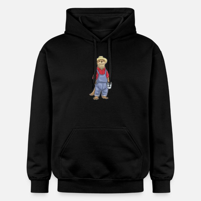 Ferme de seaux Otter Farmer - Sweat à capuche Softstyle® Gildan Unisexe - noir