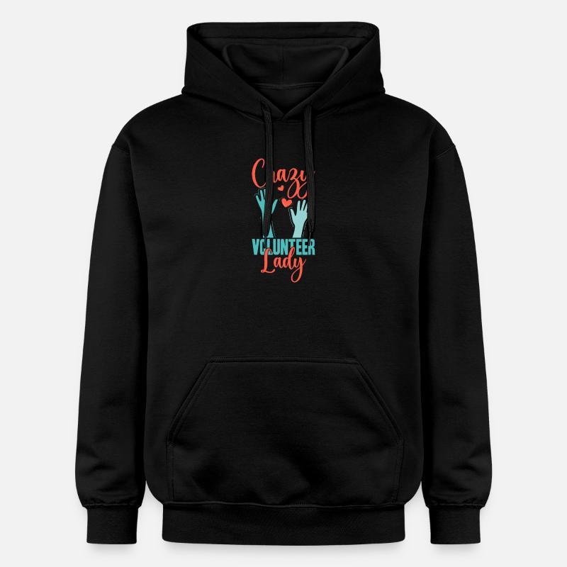 Appréciation du Bénévolat Volontaire Folle Bénévole - Sweat à capuche Softstyle® Gildan Unisexe - noir