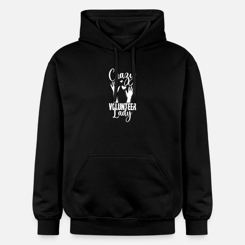 Citation d’une travailleuse sociale : Folle Sociale - Sweat à capuche Softstyle® Gildan Unisexe - noir