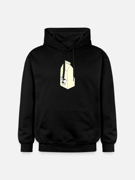 milk bag - Gildan Unisex Softstyle® Midweight Hoodie - black