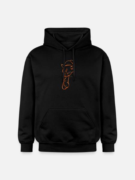 Sleeping cat - Gildan Unisex Softstyle® Midweight Hoodie - Schwarz