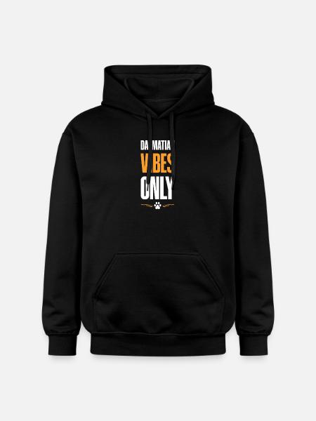 Dalmatian Vibes Only - Gildan Unisex Softstyle® Midweight Hoodie - black