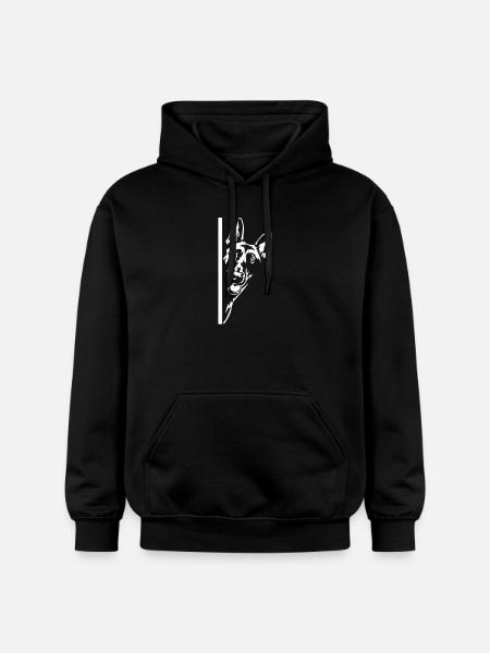 Malinois Head "Black Edition" - Gildan Unisex Softstyle® Midweight Hoodie - black