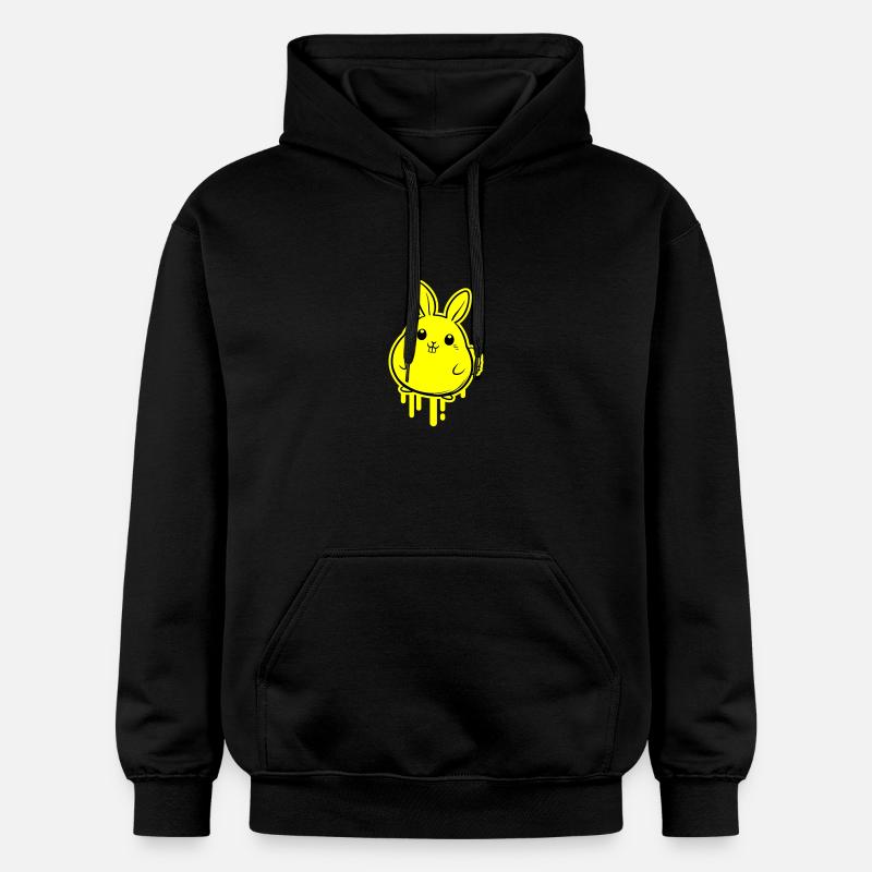Lapin de Pâques drôle - Sweat à capuche Softstyle® Gildan Unisexe - noir
