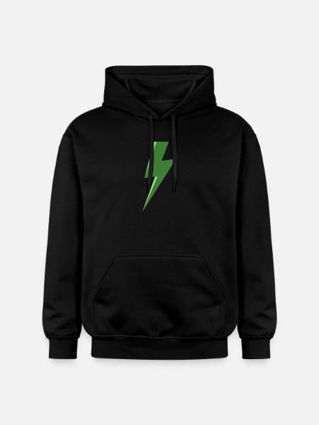 Eclair vert - Sweat à capuche Softstyle® Gildan Unisexe - noir