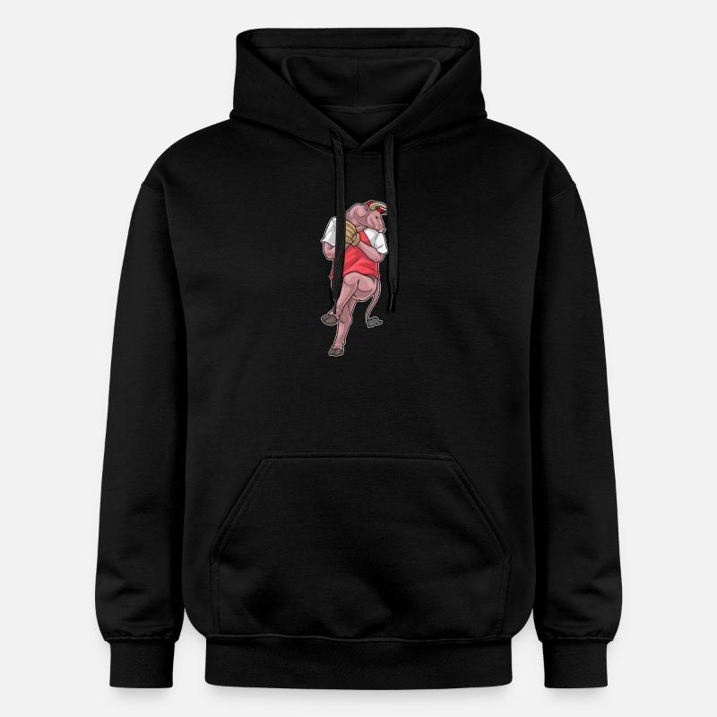 Stier Baseball Baseballhandschuh - Gildan Unisex Softstyle® Midweight Hoodie - Schwarz