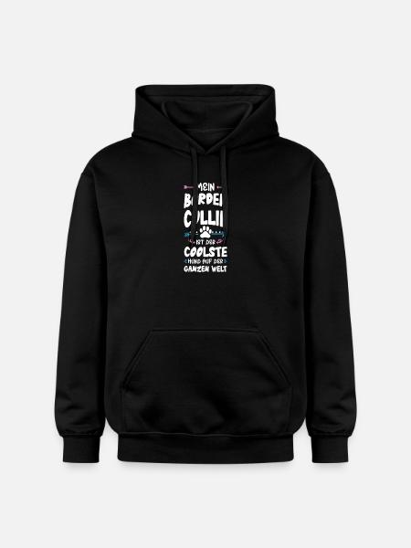 Border Collie Dog Saying - Gildan Unisex Softstyle® Midweight Hoodie - black