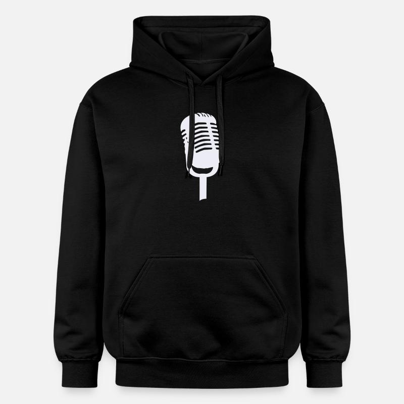 Microphone - Sweat à capuche Softstyle® Gildan Unisexe - noir