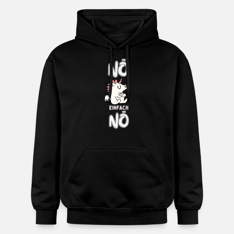 « Non, juste non » - Sweat à capuche Softstyle® Gildan Unisexe - noir