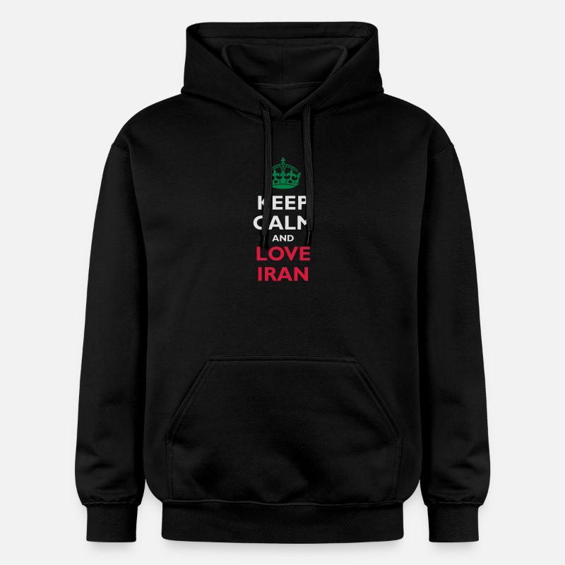 Keep Calm & Love Iran - Sweat à capuche Softstyle® Gildan Unisexe - noir