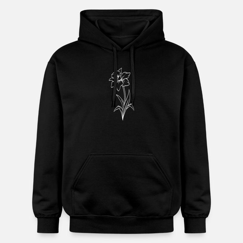 Narcisse - Sweat à capuche Softstyle® Gildan Unisexe - noir