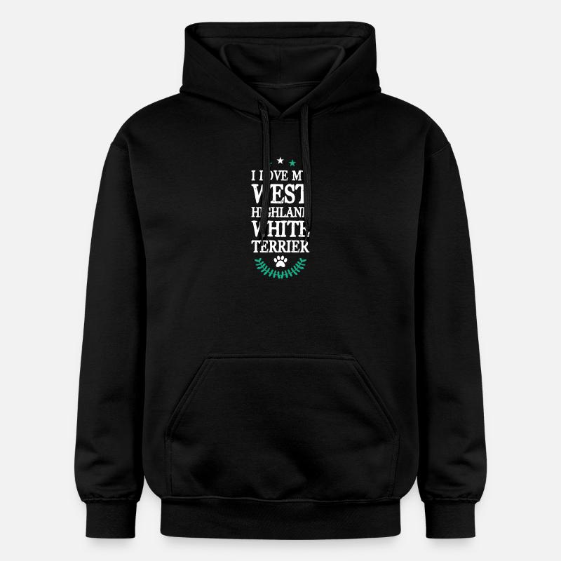 West Highland White Terrier - Sweat à capuche Softstyle® Gildan Unisexe - noir