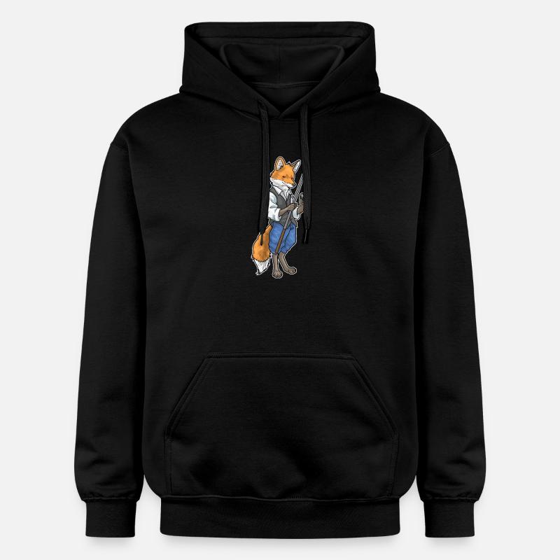 Fuchs Billiard Queue Sport - Gildan Unisex Softstyle® Midweight Hoodie - Schwarz