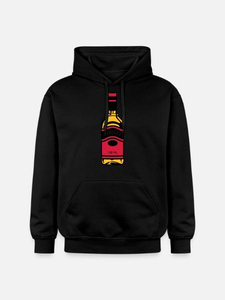 Whisky-Flasche - Gildan Unisex Softstyle® Midweight Hoodie - Schwarz