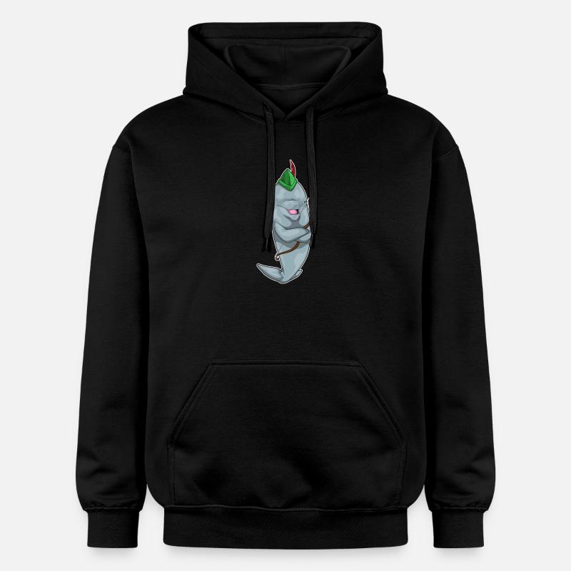 Arc de dauphin - Sweat à capuche Softstyle® Gildan Unisexe - noir