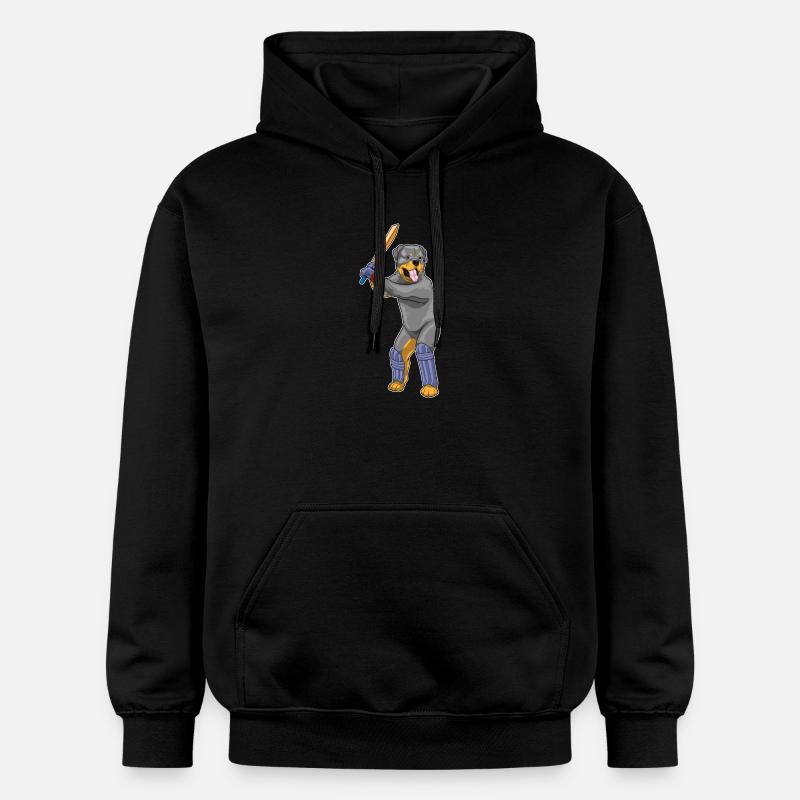 Battes de cricket Rottweiler - Sweat à capuche Softstyle® Gildan Unisexe - noir