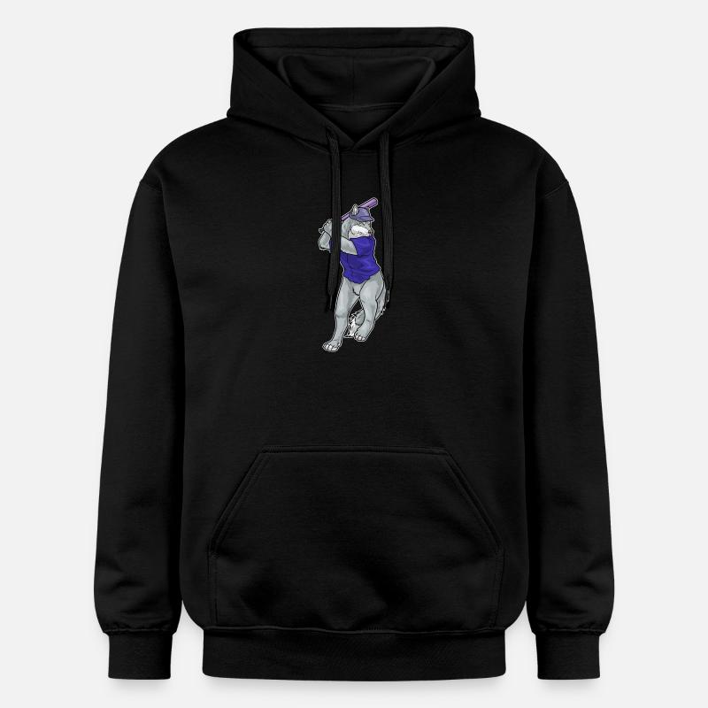 Wolf Baseball Baseballschläger - Gildan Unisex Softstyle® Midweight Hoodie - Schwarz