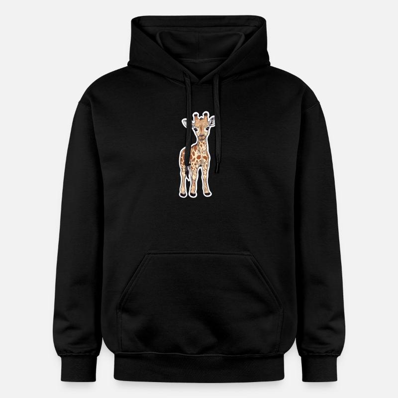 Girafe - Sweat à capuche Softstyle® Gildan Unisexe - noir
