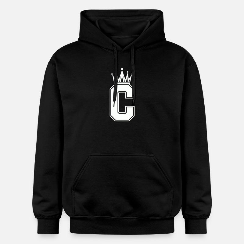Buchstabe C - Gildan Unisex Softstyle® Midweight Hoodie - Schwarz