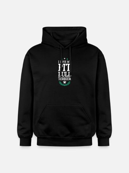 PIT_BULL_TERRIER - Gildan Unisex Softstyle® Midweight Hoodie - black