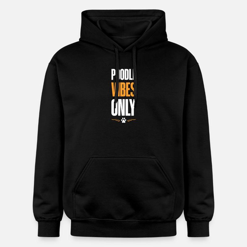 Motif d’ambiance caniche - Sweat à capuche Softstyle® Gildan Unisexe - noir