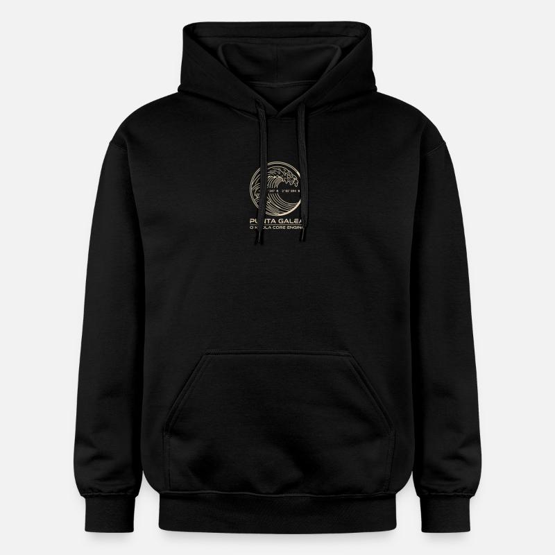 Vague dorée Punta Galea - Sweat à capuche Softstyle® Gildan Unisexe - noir